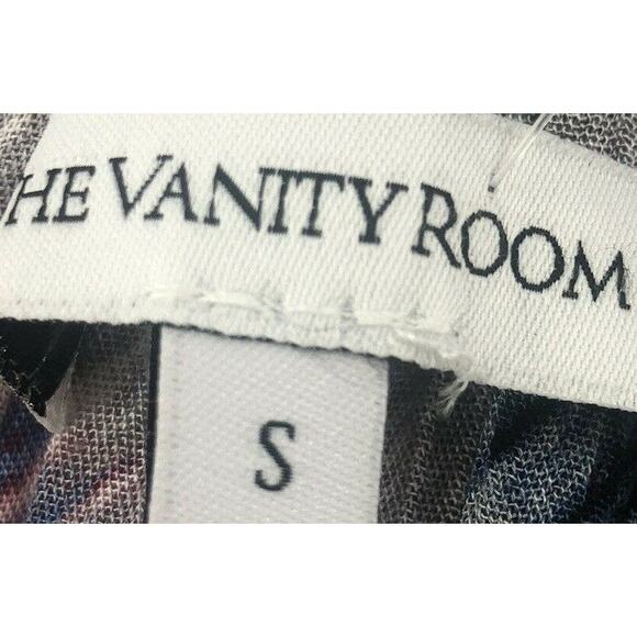 Vanity Room Women Maxi Dress Small S Pink Striped Off-the-Shoulder Ruffle - Picture 4 of 5